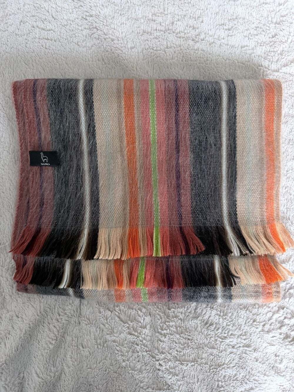 Shupaca Alpaca Blend Striped Scarf 10x72